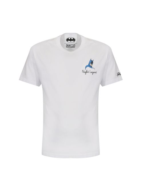 T-shirt Portofino in cotone con ricamo Batman Night Legend Mc2 Saint Barth | POT000104401L
